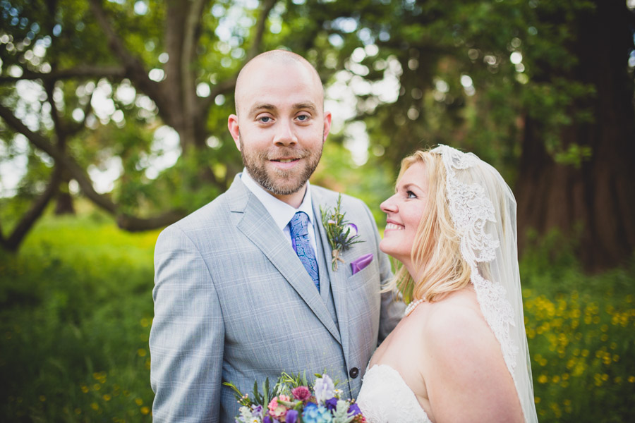 comberemere abbey bride and groom in woods photos