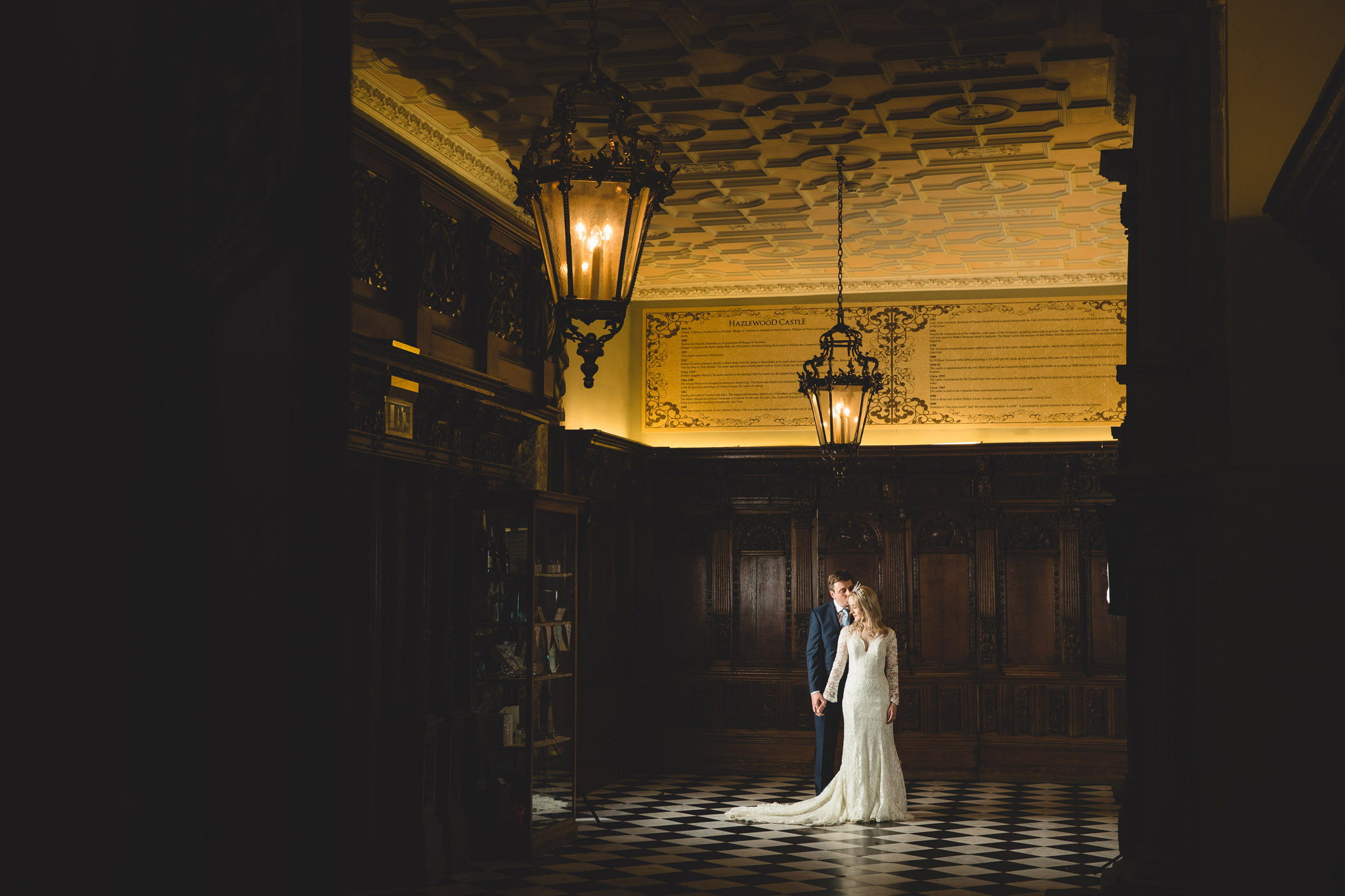 hazlewood castle wedding photography